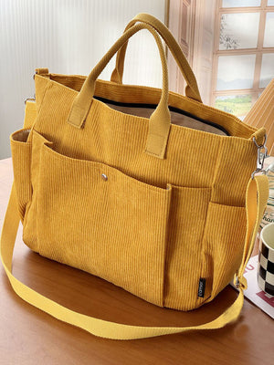 Chic Thick Corduroy Shoulder Bag