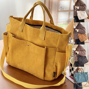 Chic Thick Corduroy Shoulder Bag