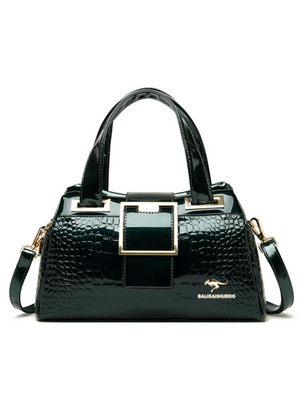 Women's Elegant Luxurious Crocodile Leather Shoulder Handbag