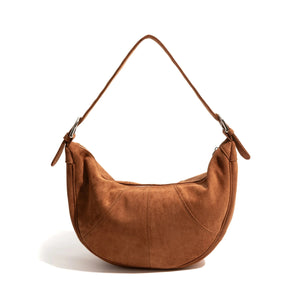 Vintage Faux Suede Bohemian Hobo Bag