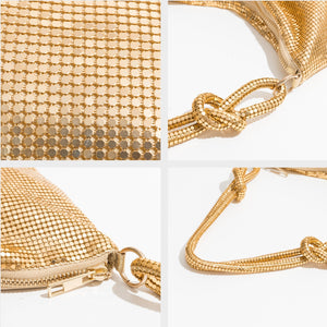 Chic Chain Mesh Dazzle Mini Hobo Bag