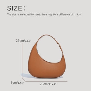 Free Custom Name Half Moon Bags For Women Luxury Designer Handbags Purses 2024 New In PU Lychee Texture Rivet Underarm Shoulder