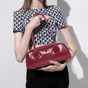 Suzy Vintage Genuine Leather Shoulder Bag