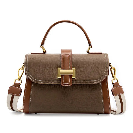 Luxury handbags female crossbody bags small square shoulder bag mom women bags new fashion 2023 genuine cowhide leather satchel