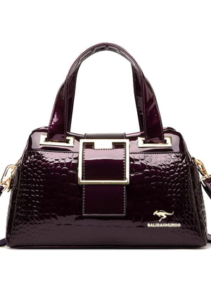 Women's Elegant Luxurious Crocodile Leather Shoulder Handbag