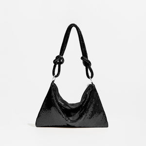 Chic Chain Mesh Dazzle Mini Hobo Bag