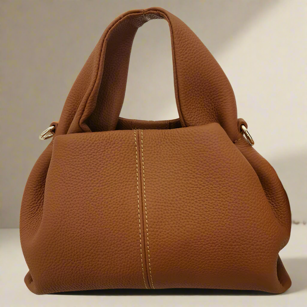 Elegant Genuine Leather French Handbag