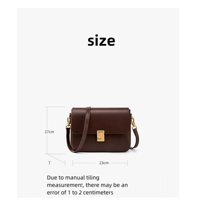 Luxury handbags female crossbody bags Tofu small square shoulder bag women bags new fashion 2024 genuine cowhide leather satchel