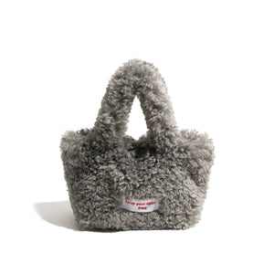 Cozy Fluffy Plush Hobo Handbag