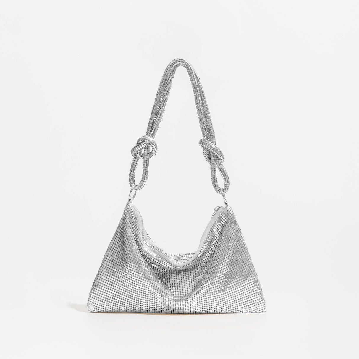 Chic Chain Mesh Dazzle Mini Hobo Bag