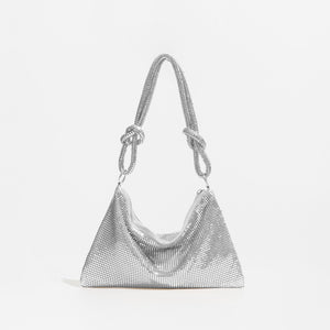 Chic Chain Mesh Dazzle Mini Hobo Bag