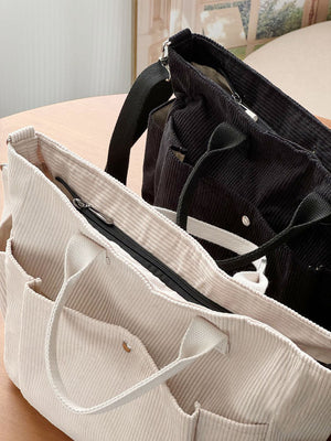 Chic Thick Corduroy Shoulder Bag