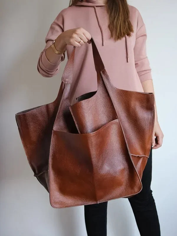 Mila Vintage Leather Tote Bag