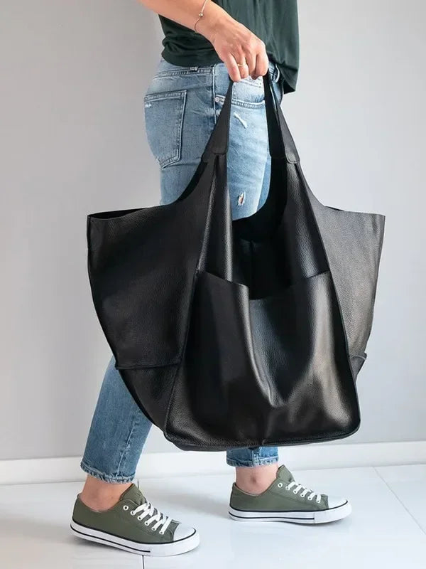 Mila Vintage Leather Tote Bag