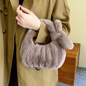 Chic Knot Fur Handbag