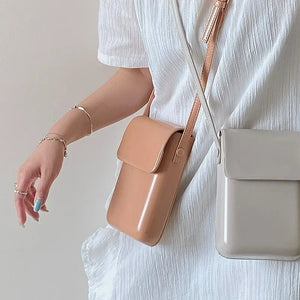 Chic Vertical Cell Crossbody Bag