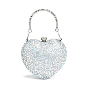 Bea Crystal Heart Clutch