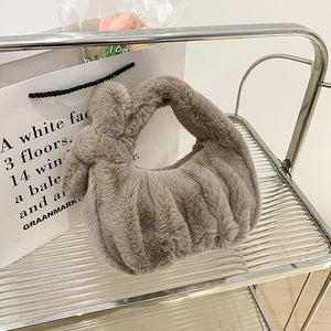 Chic Knot Fur Handbag