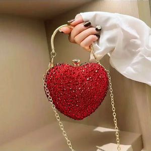 Bea Crystal Heart Clutch