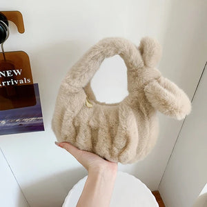 Chic Knot Fur Handbag